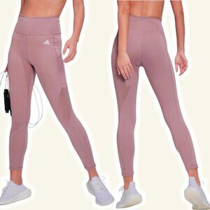 ADIDAS Circuit Solid 7/8 Leggings Sz XS Mauve Aeroready